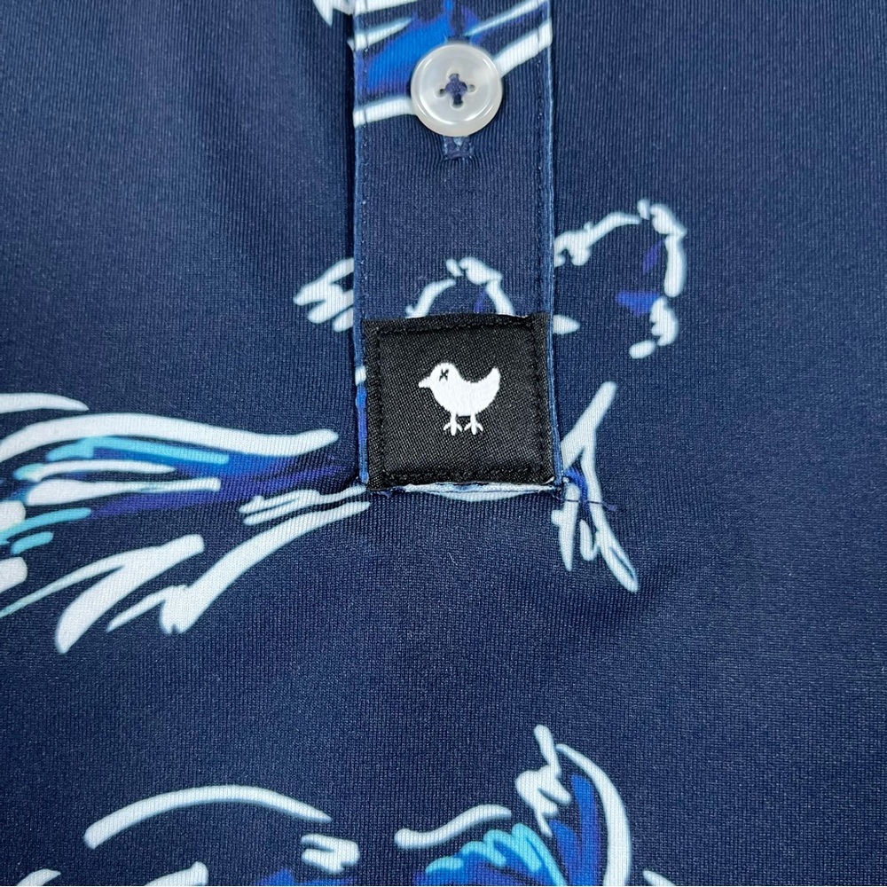 Bad Birdie The Shallows Performance Golf Short Sleeve Supersoft Polo Size 2XL - Picture 6 of 10